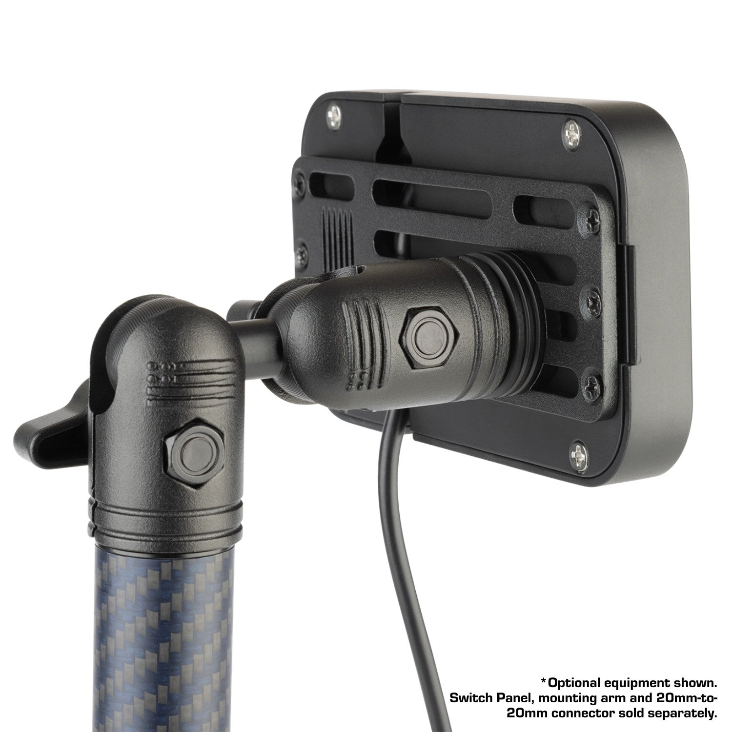 Panel Mount Instrument Auxbeam + Bulletpoint 8 Gang Switch Panel Mount with 20mm Connector Nu ...