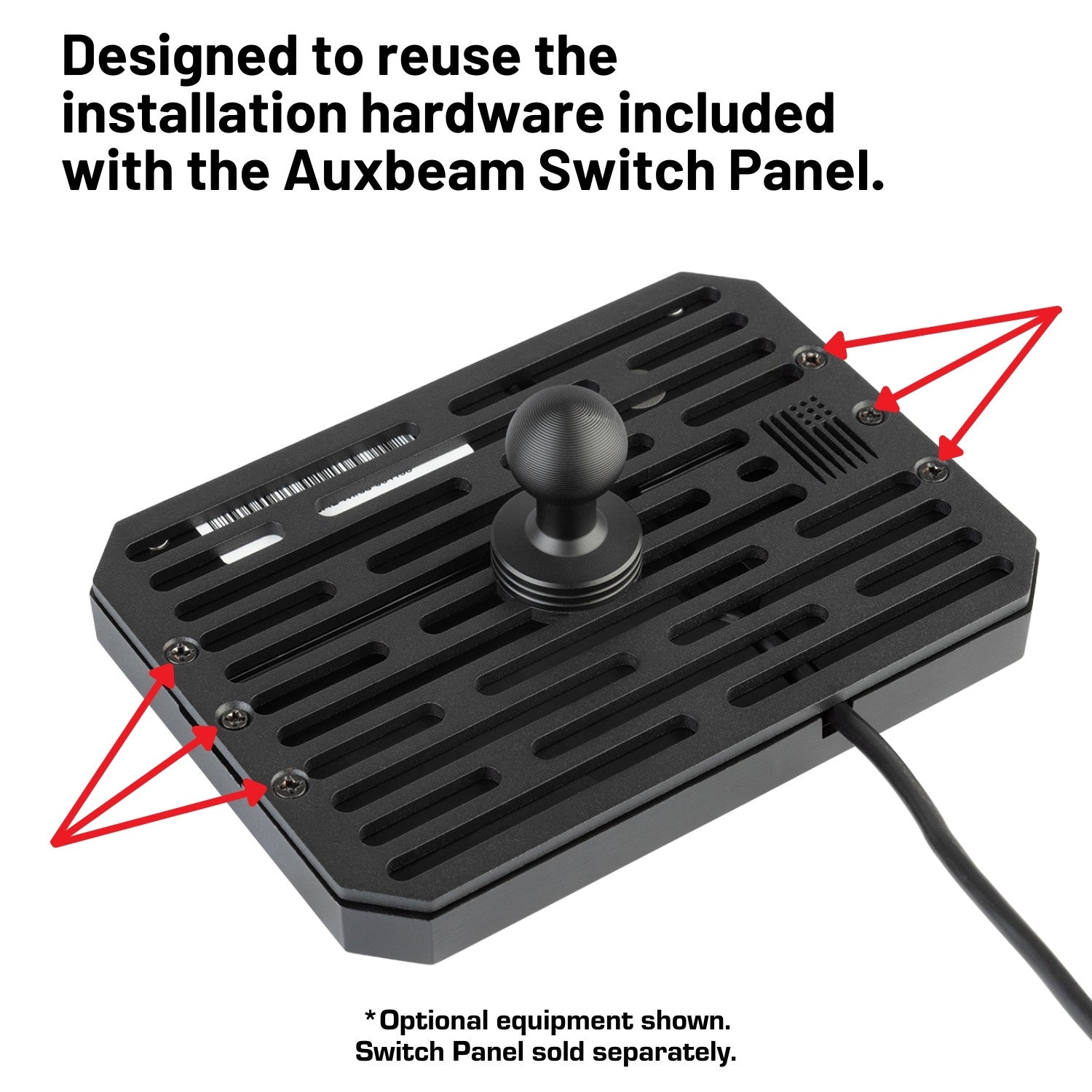 Auxbeam 12 Gang Switch Panel Mount with 20mm Ball