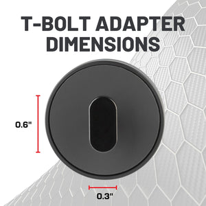 Backup Camera Monitor Mount & T-Bolt Adapter with 20mm Ball Mount