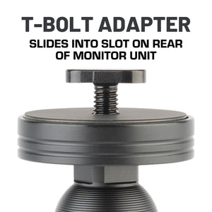 Backup Camera Monitor Mount & T-Bolt Adapter with 20mm Ball Mount