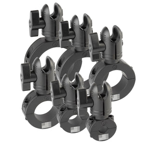 Aluminum Bar Clamp Mounts with 20mm Connector End Nubby Edition (various sizes)