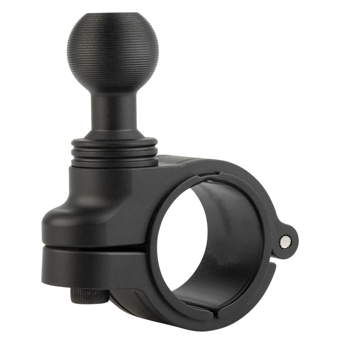 Aluminum Bike Clamp Mount with 20mm Ball – Fits Various Bar Sizes with included Bushings