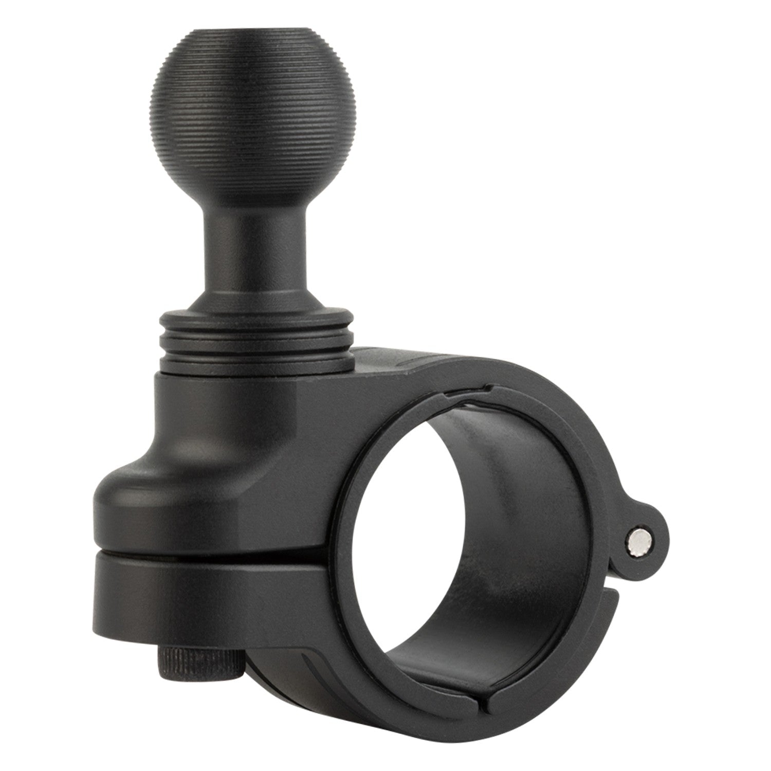 Aluminum Bike Clamp Mount with 20mm Ball – Fits Various Bar Sizes with included Bushings