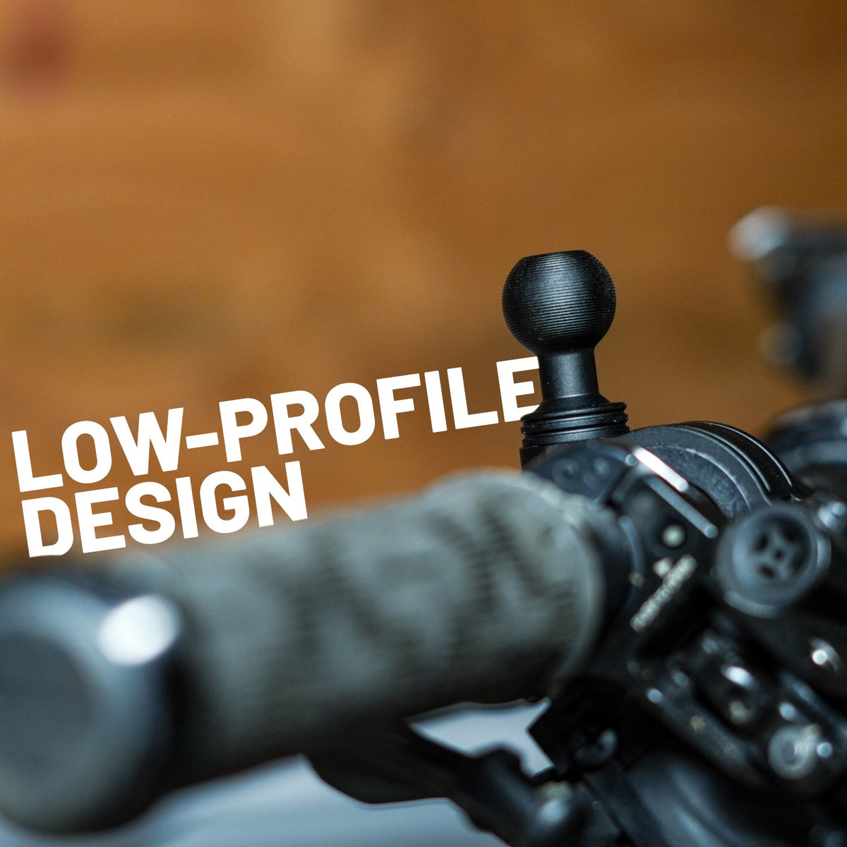 Aluminum Bike Clamp Mount with 20mm Ball – Fits Various Bar Sizes with included Bushings