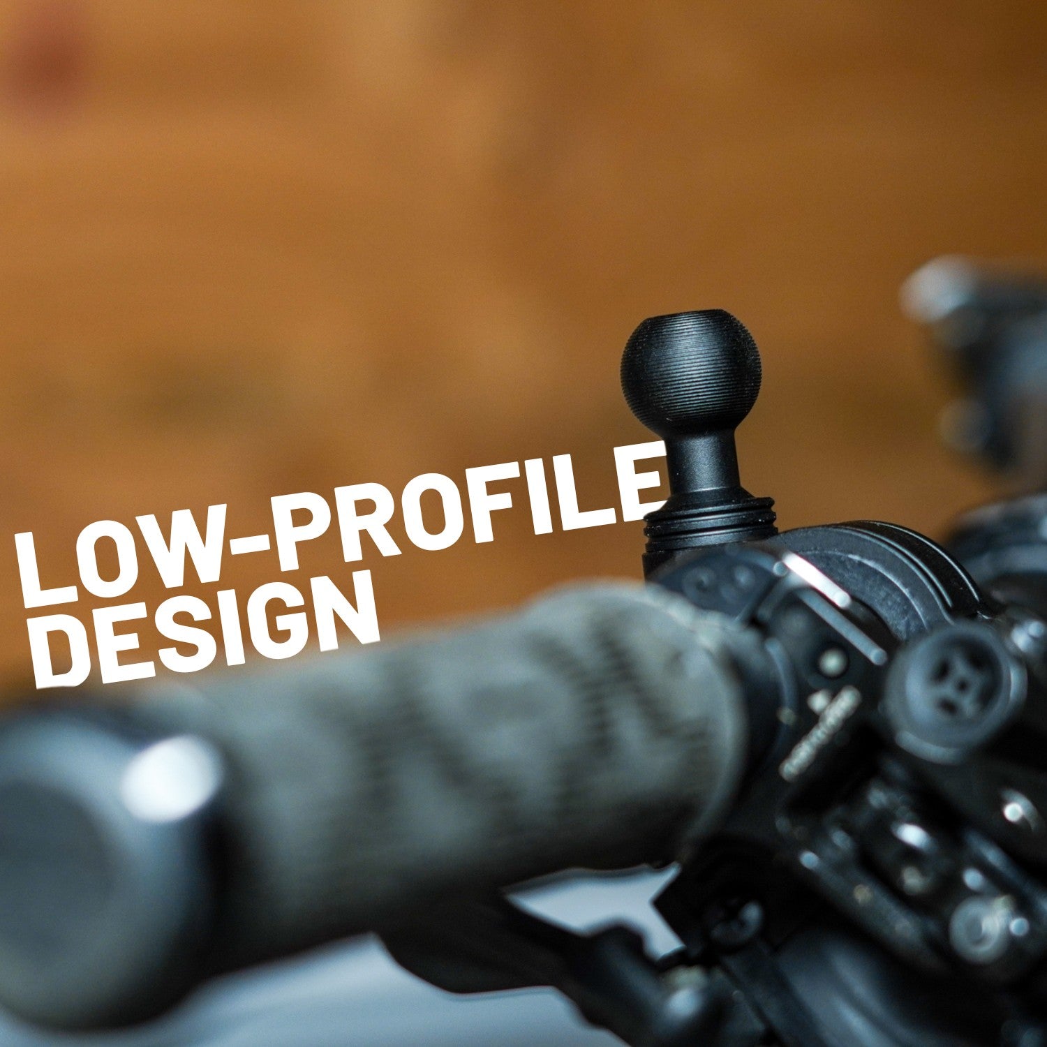 Aluminum Bike Clamp Mount with 20mm Ball – Fits Various Bar Sizes with included Bushings