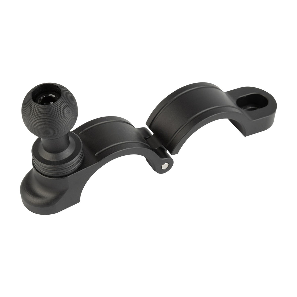 Aluminum Bike Clamp Mount with 20mm Ball – Fits Various Bar Sizes with included Bushings