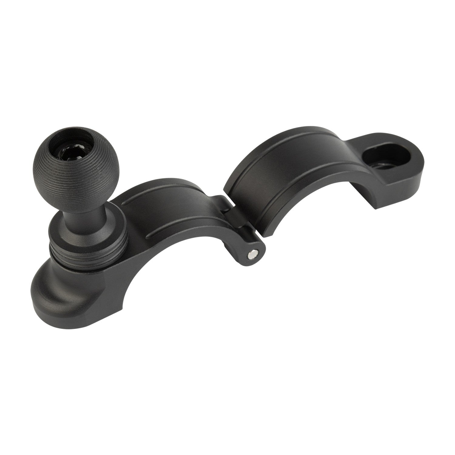 Aluminum Bike Clamp Mount with 20mm Ball – Fits Various Bar Sizes with included Bushings