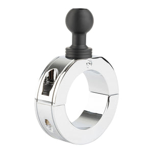 Chrome Bar Clamp Mounts with 20mm Ball (various sizes)