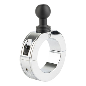 Chrome Bar Clamp Mounts with 20mm Ball (various sizes)