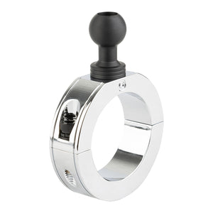 Chrome Bar Clamp Mounts with 20mm Ball (various sizes)