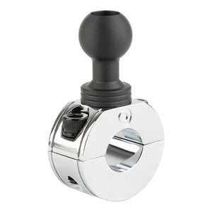Chrome Bar Clamp Mounts with 20mm Ball (various sizes)