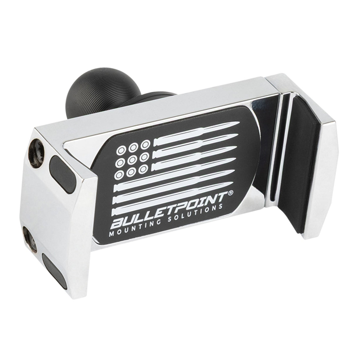 Chrome Spring-Loaded Universal Phone Holder with 20mm Ball