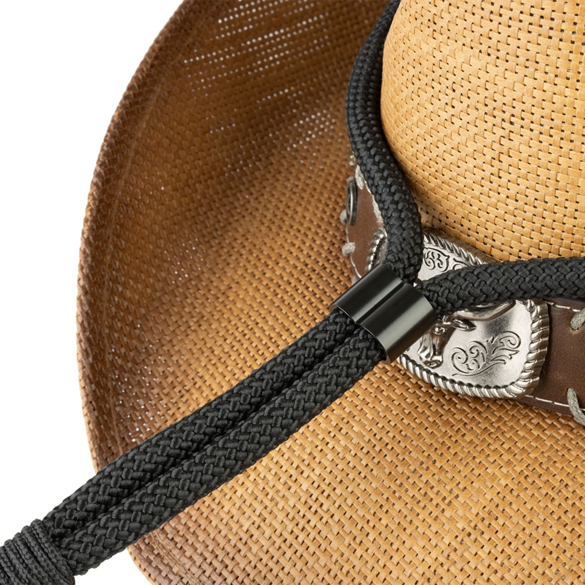 Cowboy Hat Holder Rope &amp; Cinch with 20mm Ball Mount