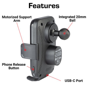 Bulletpoint Wireless Phone Charger with Motorized Cradle
