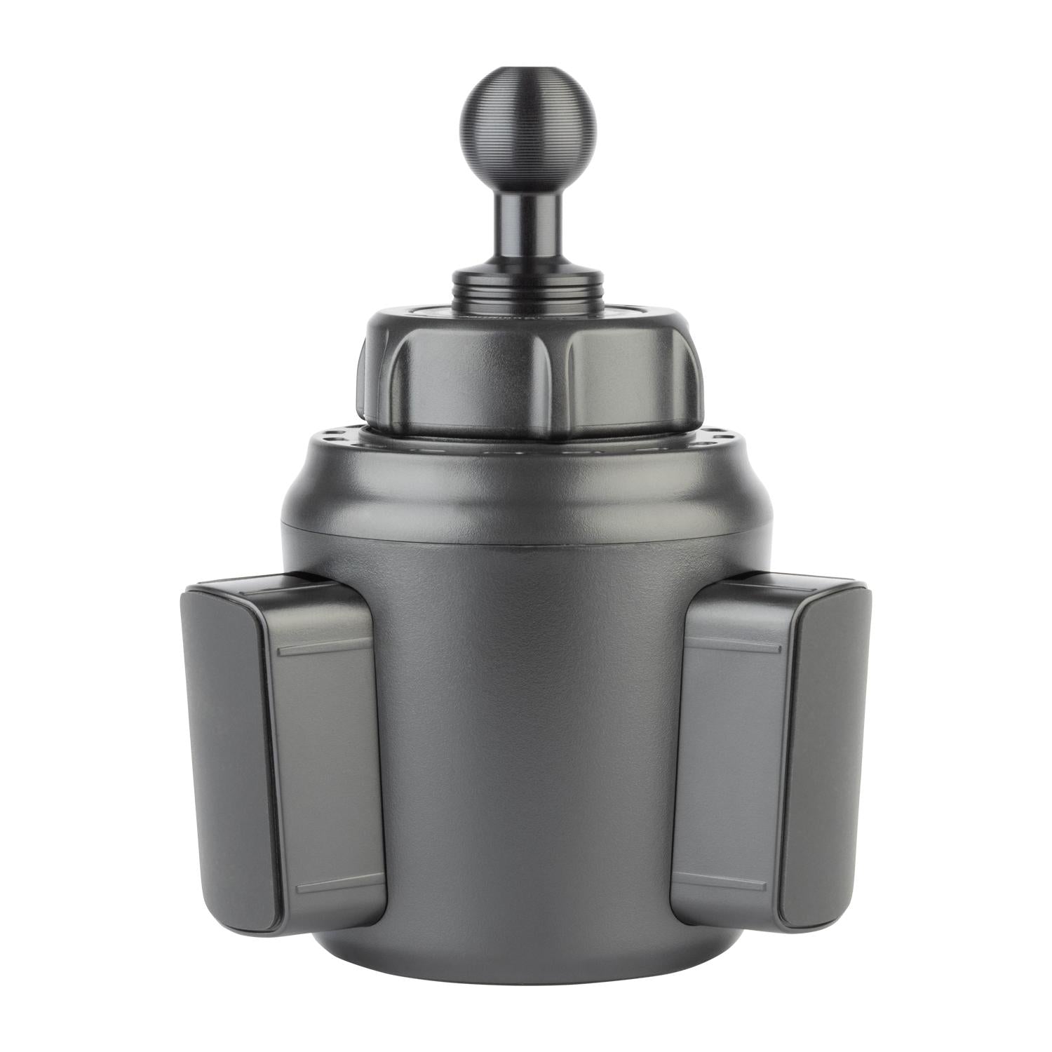 Tablet Holder with Articulating Mounting Arm + Cup Holder Mount