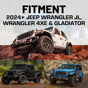 2024+ Jeep Wrangler JL & Jeep Gladiator Driver Side Dual Ball Metal Dash Mount Phone Holder
