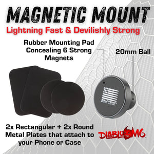 DiabloM6 Magnetic Phone Mount Holder