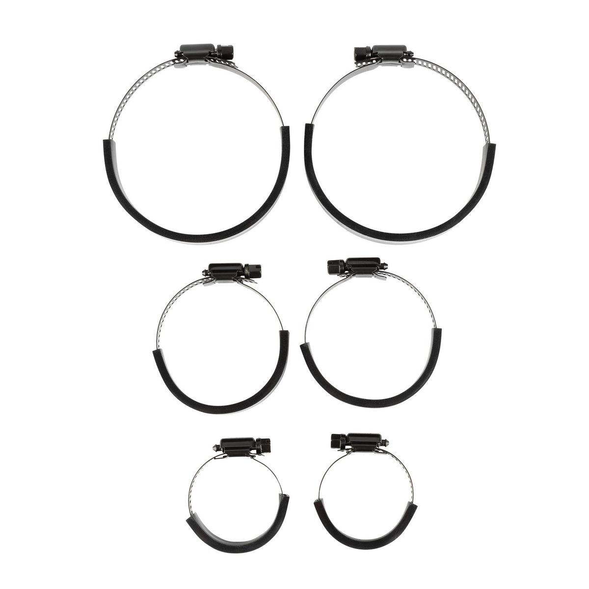 Adjustable Dual Hose Clamp Bar Mount with 20mm Ball - Fits Bars 1 to 3 inches Diameter