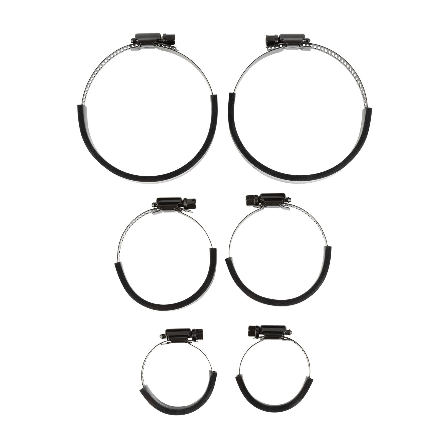 Adjustable Dual Hose Bar Clamp Mount with 20mm Connector End Nubby Edition - Fits Bars 1 to 3 inches Diameter