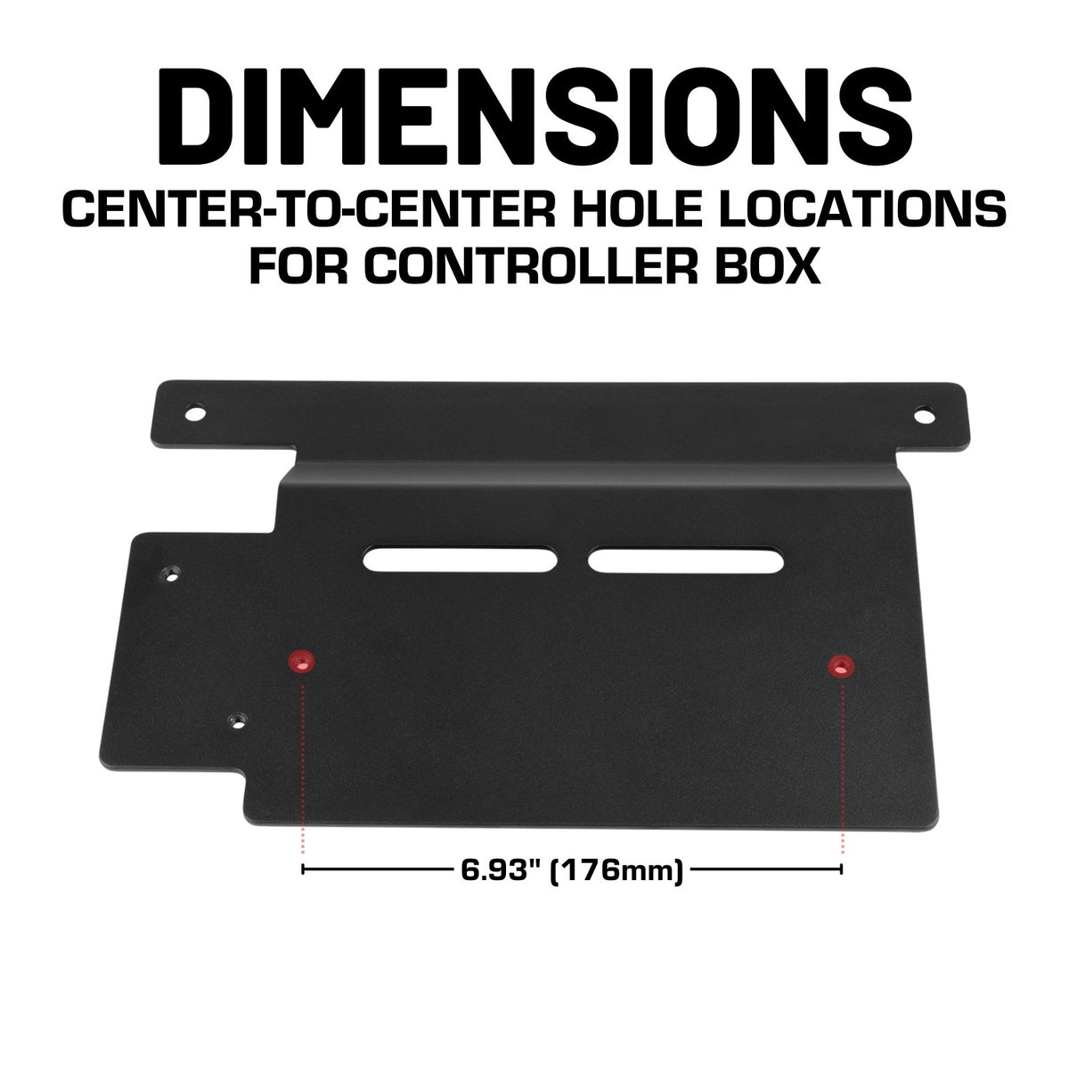 Aluminum Engine Bay Mount for Switch Panel Controller Box compatible with 2018+ Jeep Wrangler JL & 2020+ Jeep Gladiator
