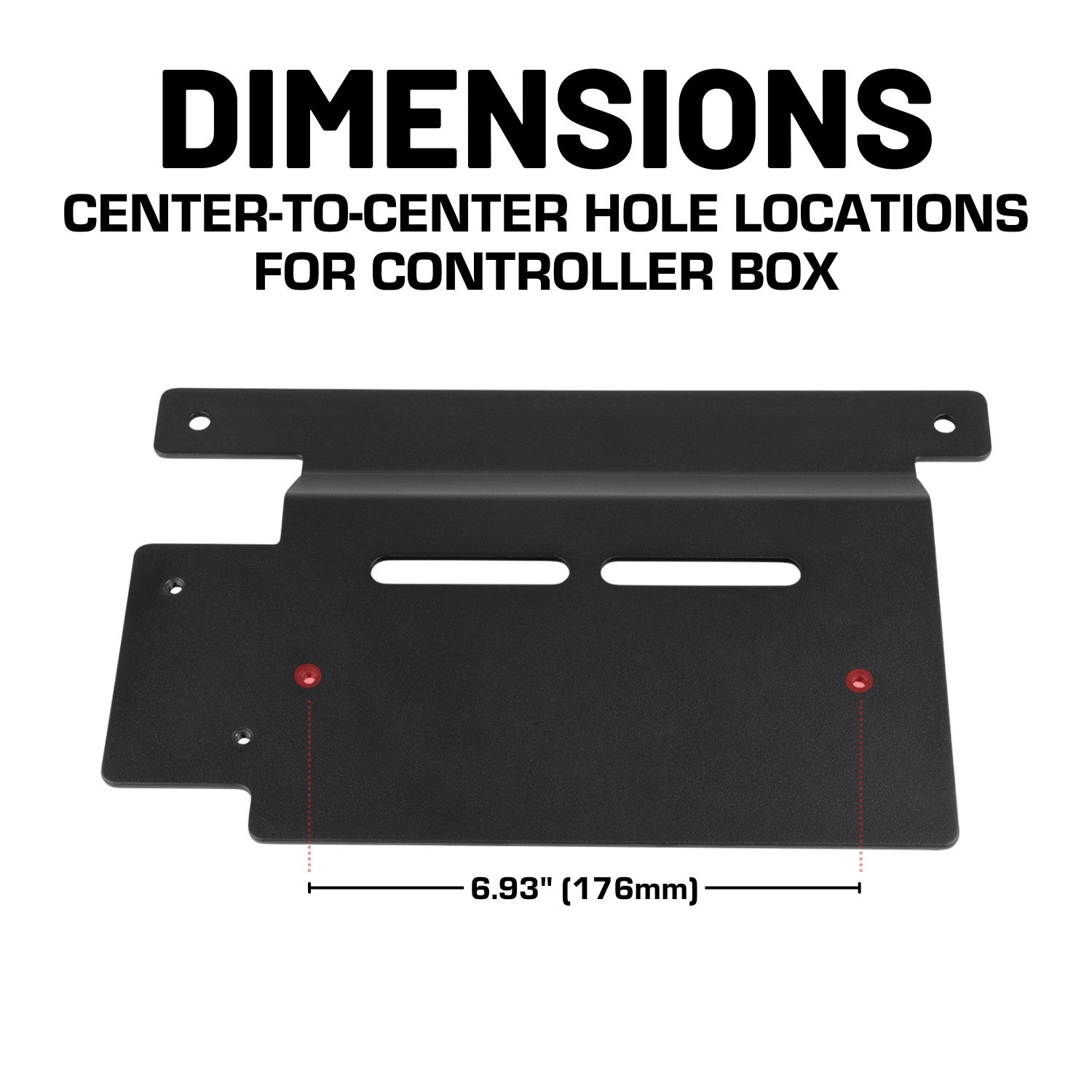 Aluminum Engine Bay Mount for Switch Panel Controller Box compatible with 2018+ Jeep Wrangler JL & 2020+ Jeep Gladiator