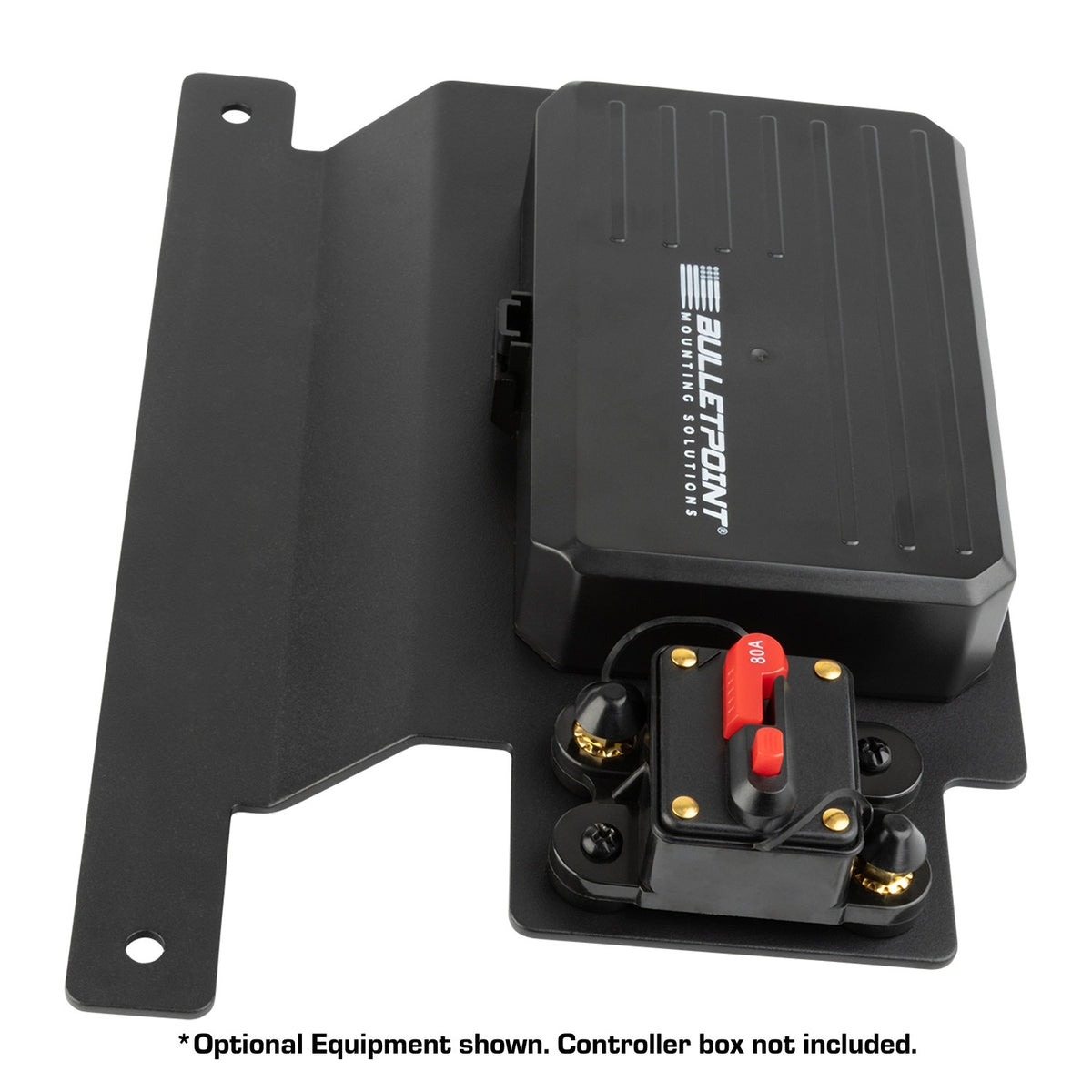 Aluminum Engine Bay Mount for Switch Panel Controller Box compatible with 2018+ Jeep Wrangler JL & 2020+ Jeep Gladiator