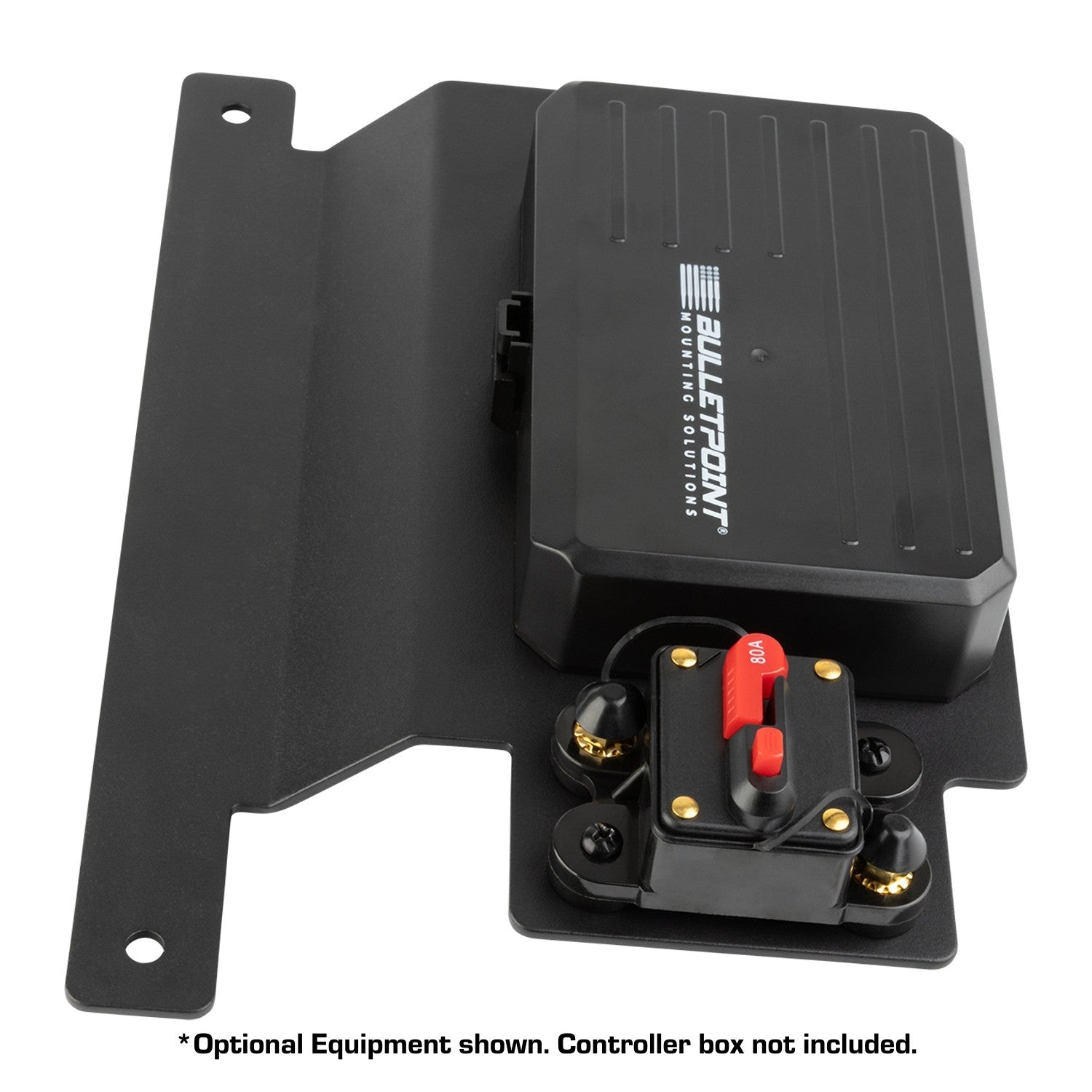 Aluminum Engine Bay Mount for Switch Panel Controller Box compatible with 2018+ Jeep Wrangler JL & 2020+ Jeep Gladiator