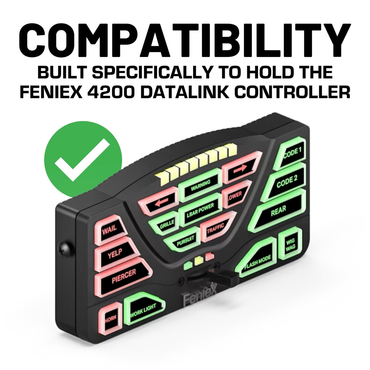 Feniex 4200 DataLink Controller Mount with 20mm Ball