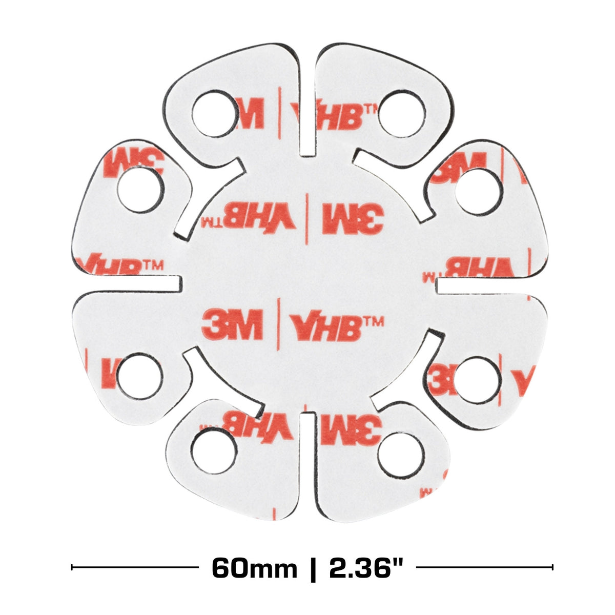 Flex Mount with VHB Adhesive Base - 20mm Connector Nubby Edition