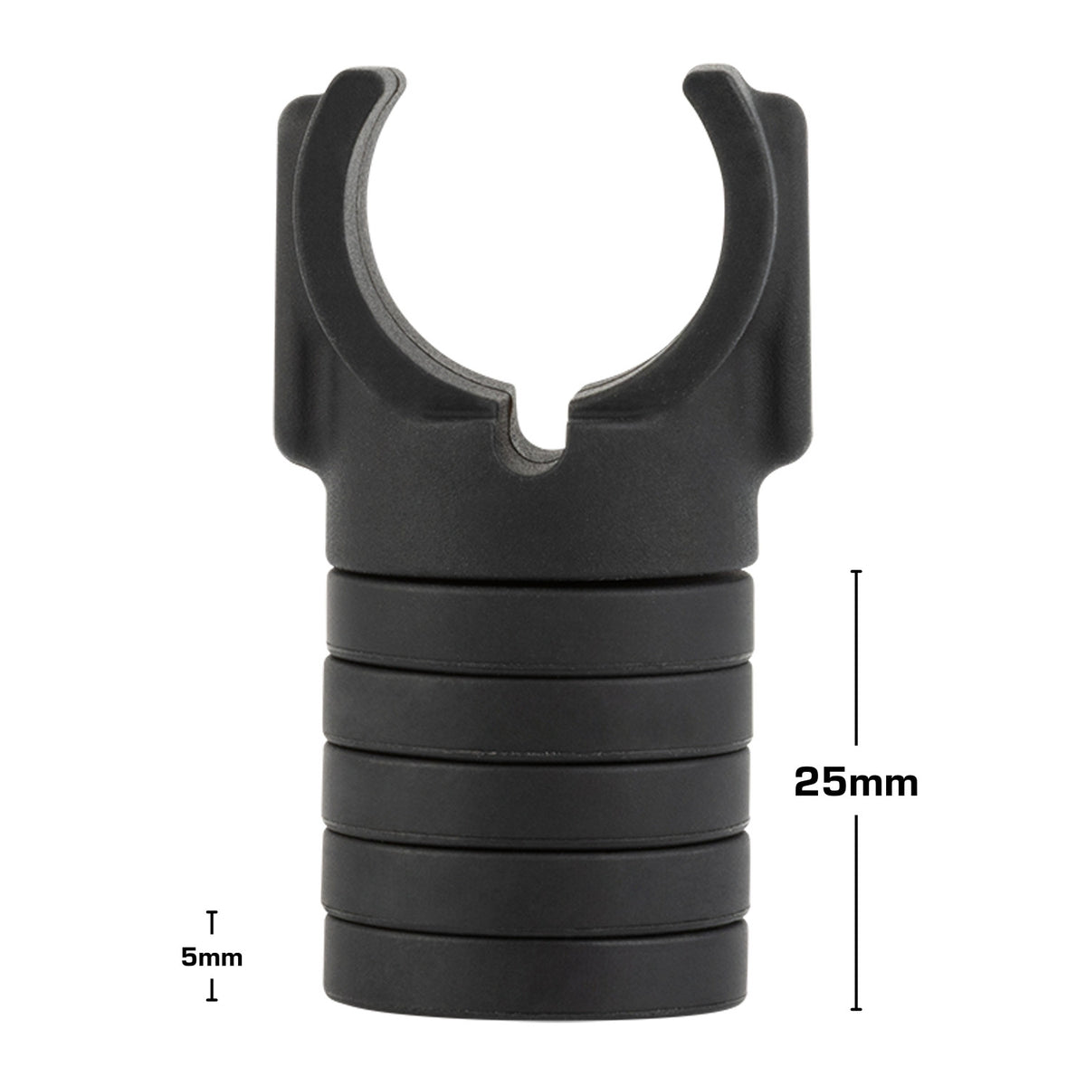 Height-Adjustable Mounting Arm Support Add-On with Charging Cable Channel