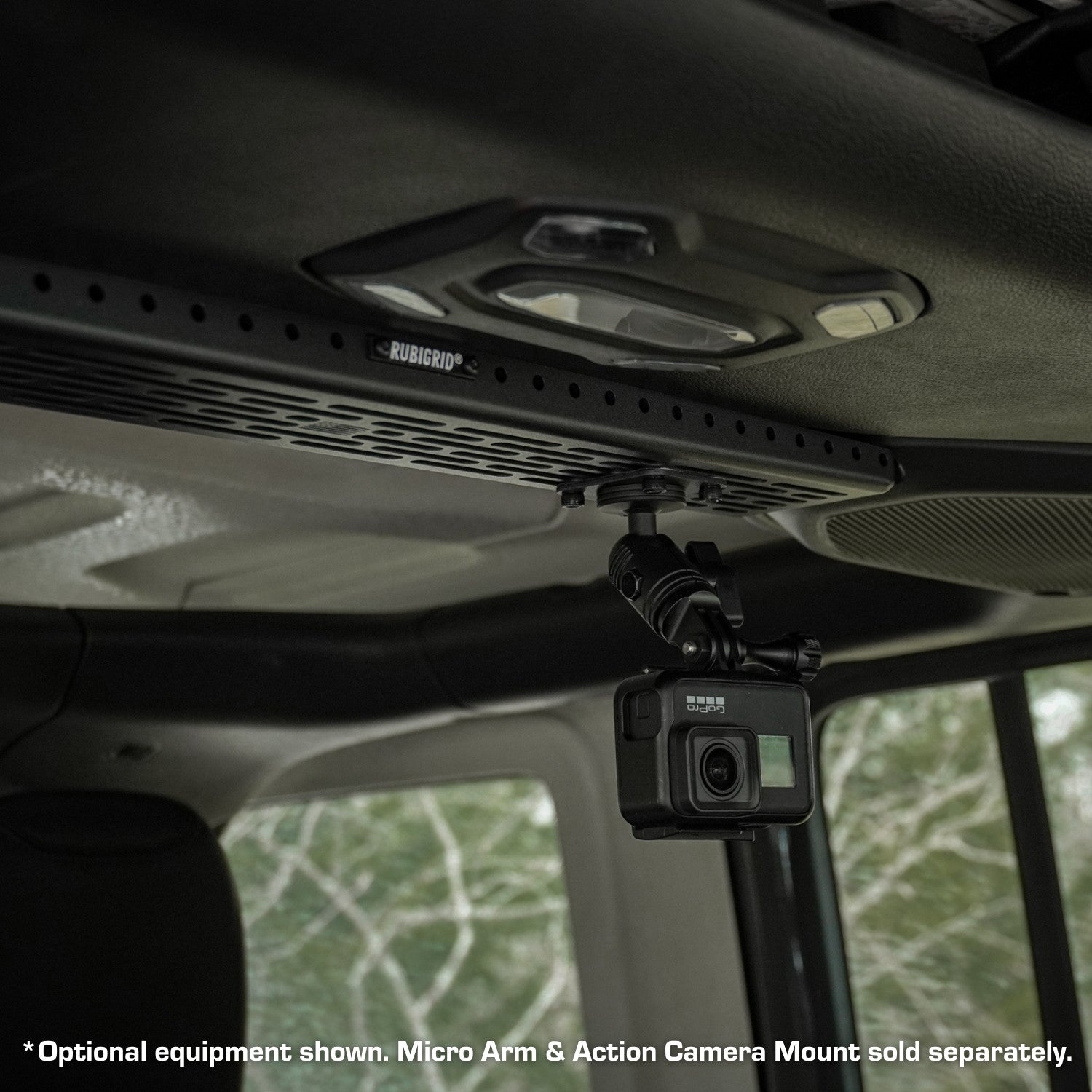 RubiGrid® Overhead Sound Bar Mount compatible with 2018-2023 Jeep Wrangler JL & 2020-2023 Jeep Gladiator