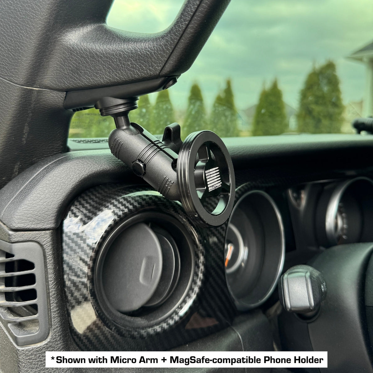 Magsafe Jeep Cell Phone Case 2011-2018 Jeep Wrangler JK MagSafe Phone Mount Non-Charging Magsafe Jeep Cell Phone Case 2011-2018 Jeep Wrangler JK MagSafe Phone Mount Non-Charging