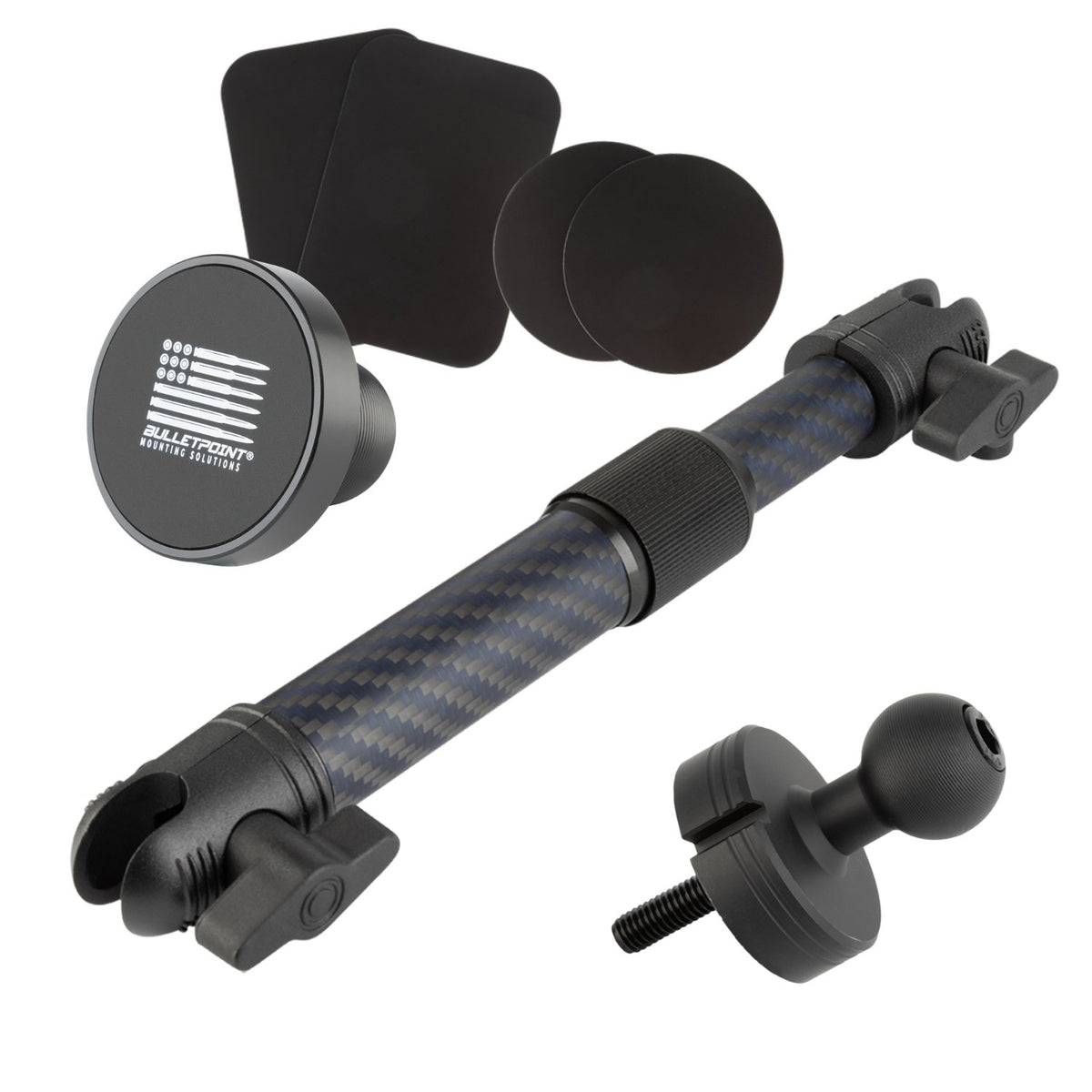 Center Console Threaded 20mm Ball Mount compatible with 2018+ Jeep Wrangler JL & 2020+ Jeep Gladiator