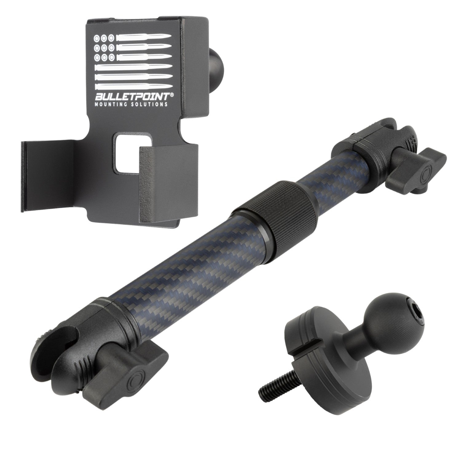 Center Console Threaded 20mm Ball Mount compatible with 2018+ Jeep Wrangler JL & 2020+ Jeep Gladiator