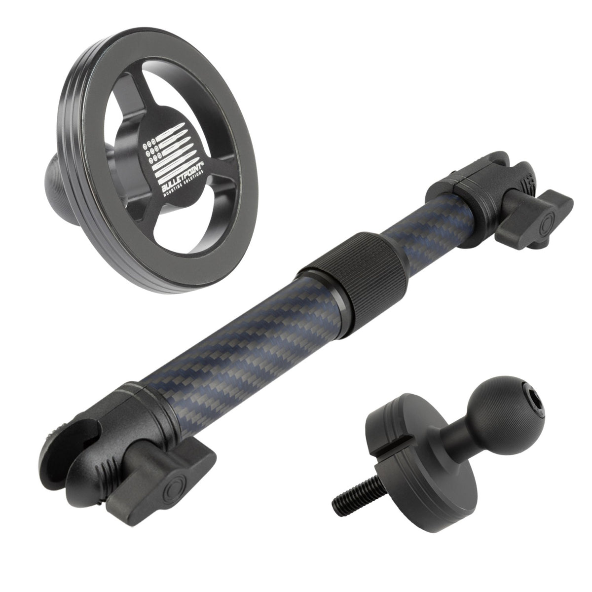 Center Console Threaded 20mm Ball Mount compatible with 2018+ Jeep Wrangler JL & 2020+ Jeep Gladiator