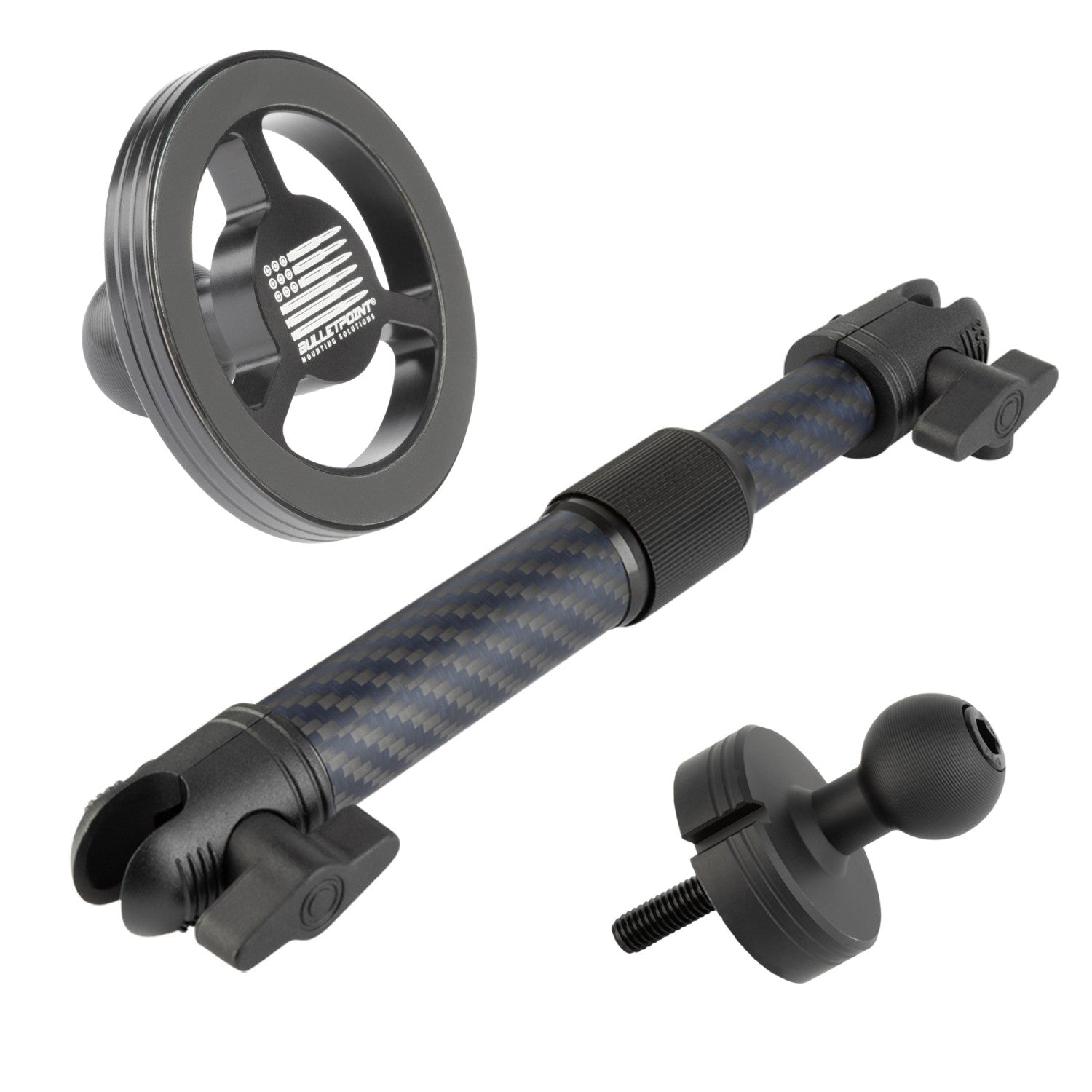 Center Console Threaded 20mm Ball Mount compatible with 2018+ Jeep Wrangler JL & 2020+ Jeep Gladiator