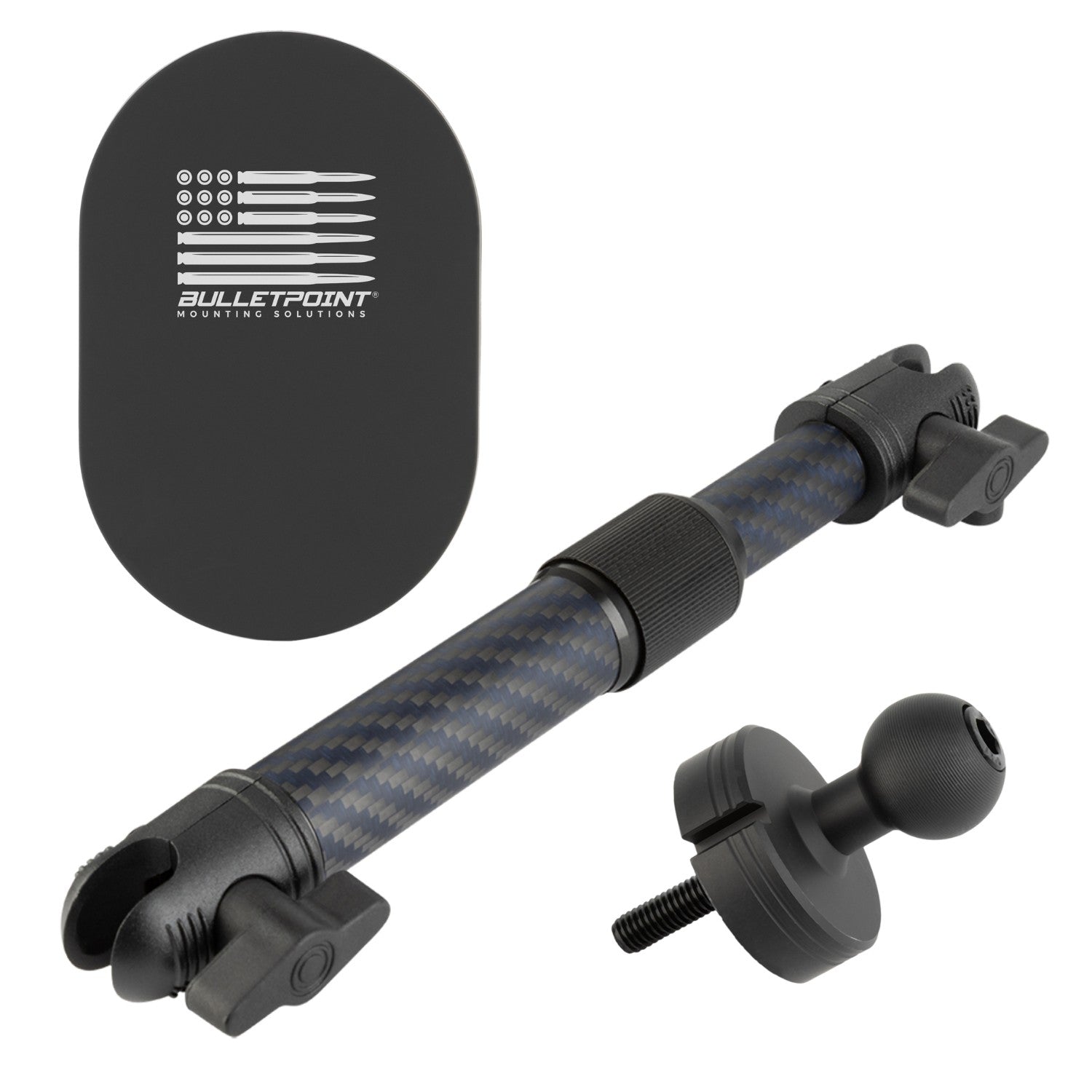 Center Console Threaded 20mm Ball Mount compatible with 2018+ Jeep Wrangler JL & 2020+ Jeep Gladiator