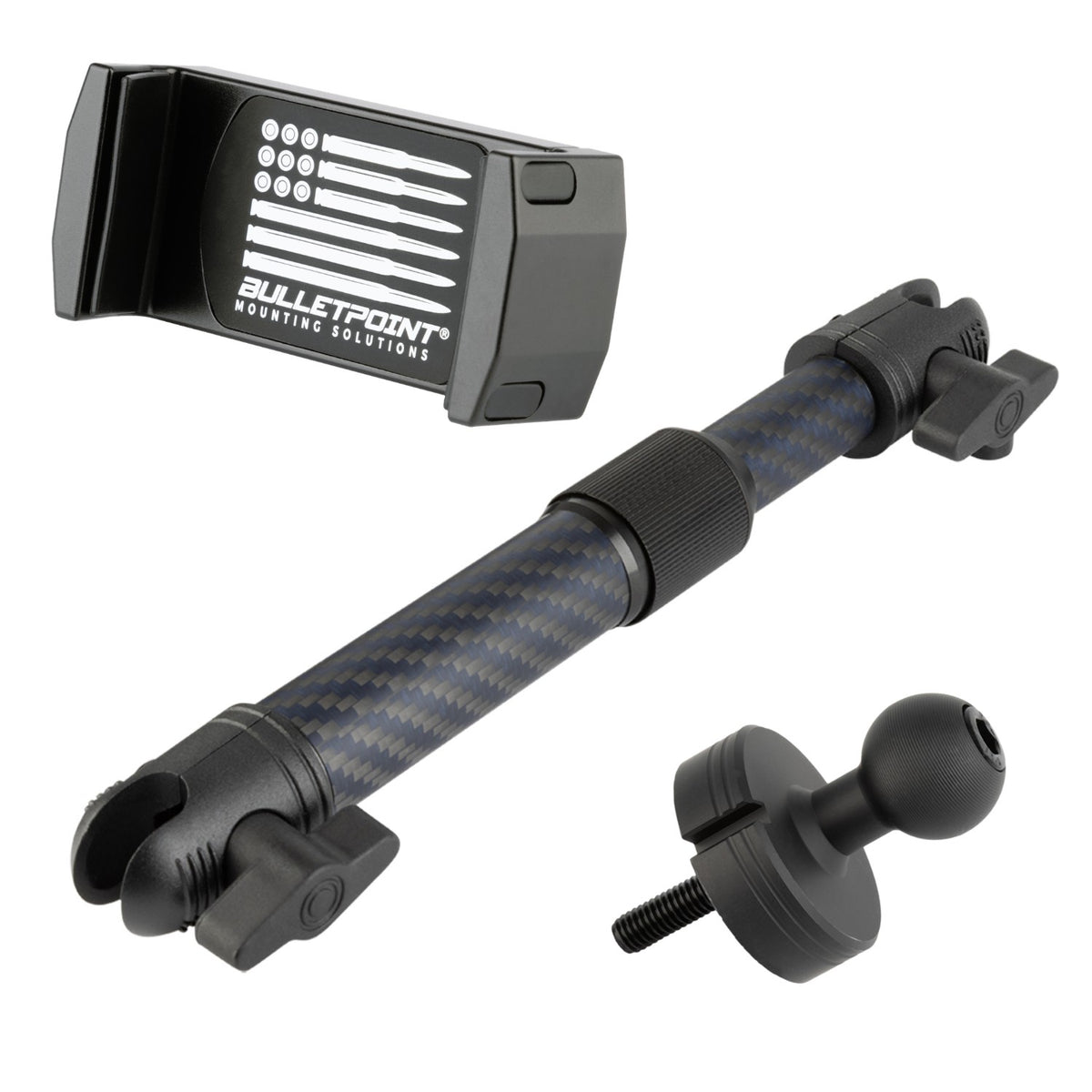 Center Console Threaded 20mm Ball Mount compatible with 2018+ Jeep Wrangler JL & 2020+ Jeep Gladiator