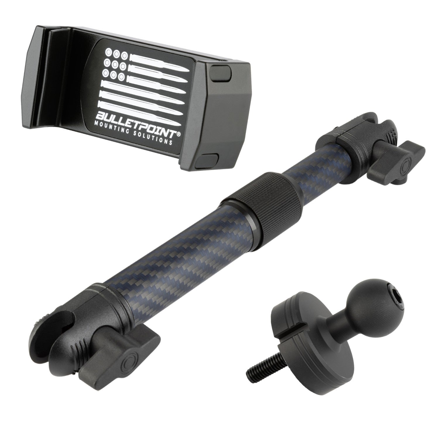 Center Console Threaded 20mm Ball Mount compatible with 2018+ Jeep Wrangler JL & 2020+ Jeep Gladiator