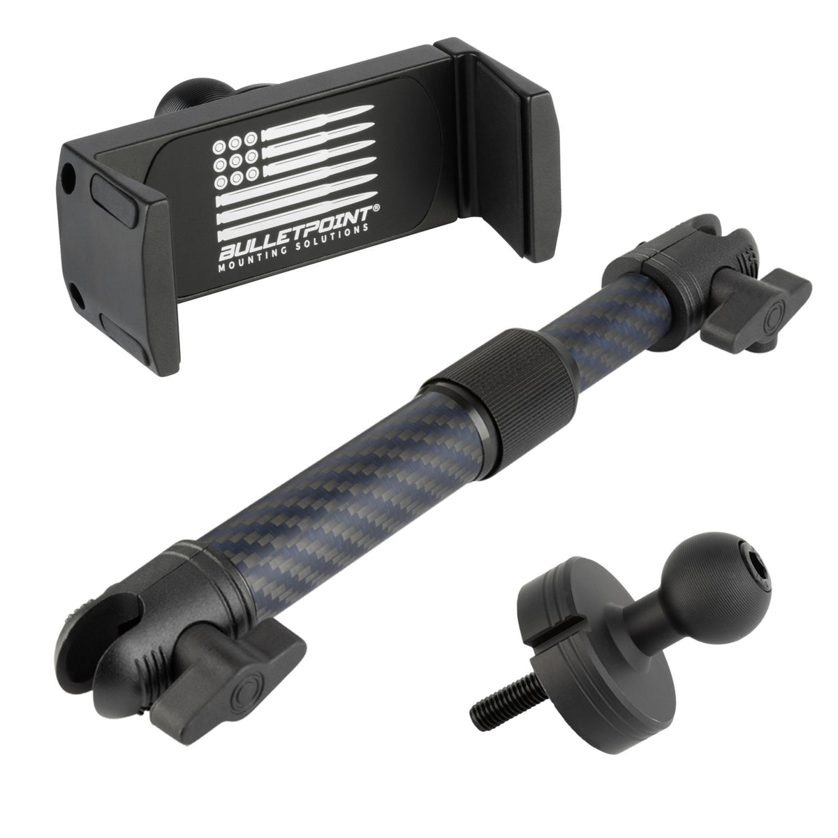 Center Console Threaded 20mm Ball Mount compatible with 2018+ Jeep Wrangler JL & 2020+ Jeep Gladiator