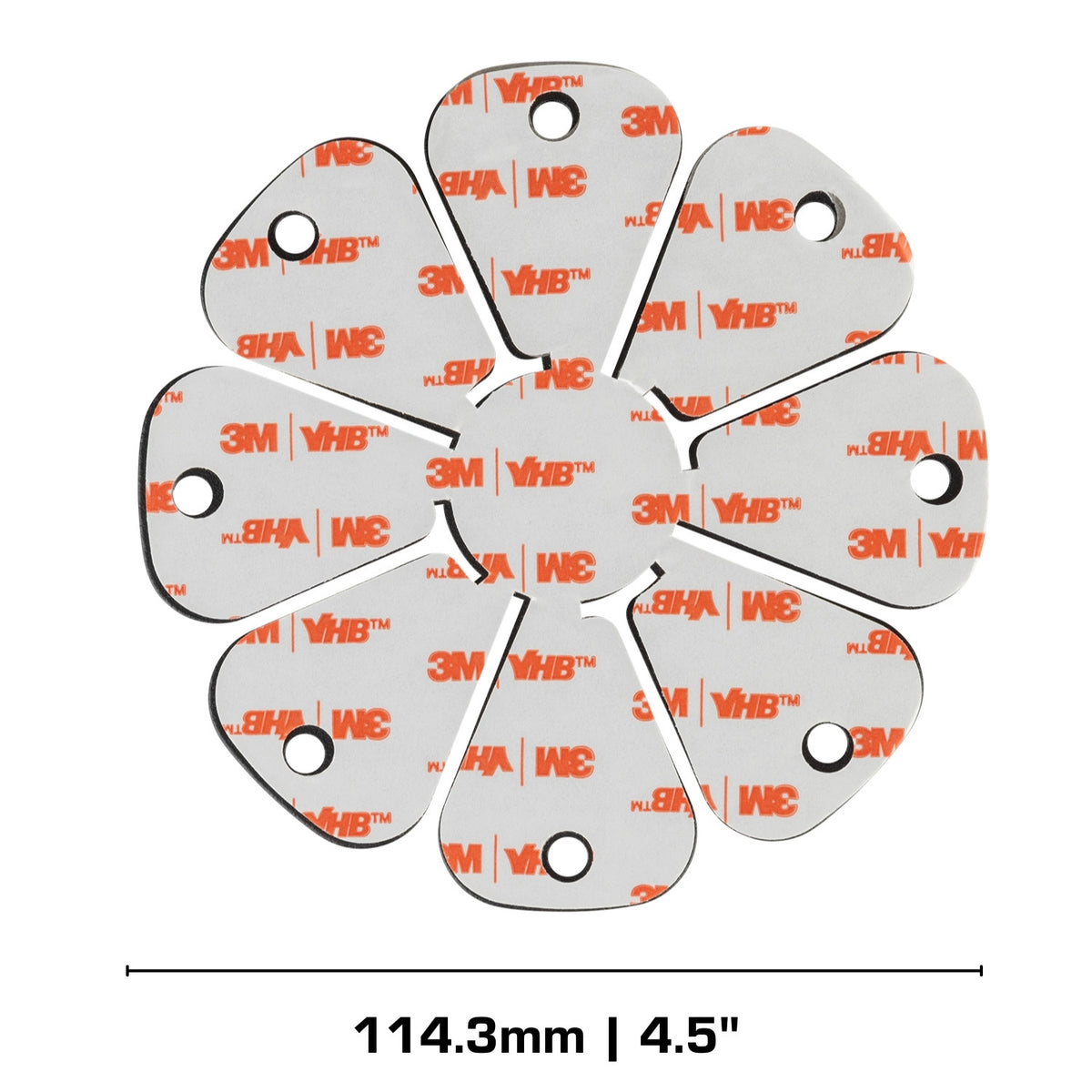 Large 4.5-inch Flex Mount with VHB Adhesive Base - 20mm Ball Mount