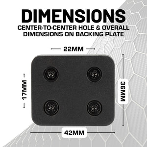 20mm Ball Mount Attachment compatible with MOLLE Panels