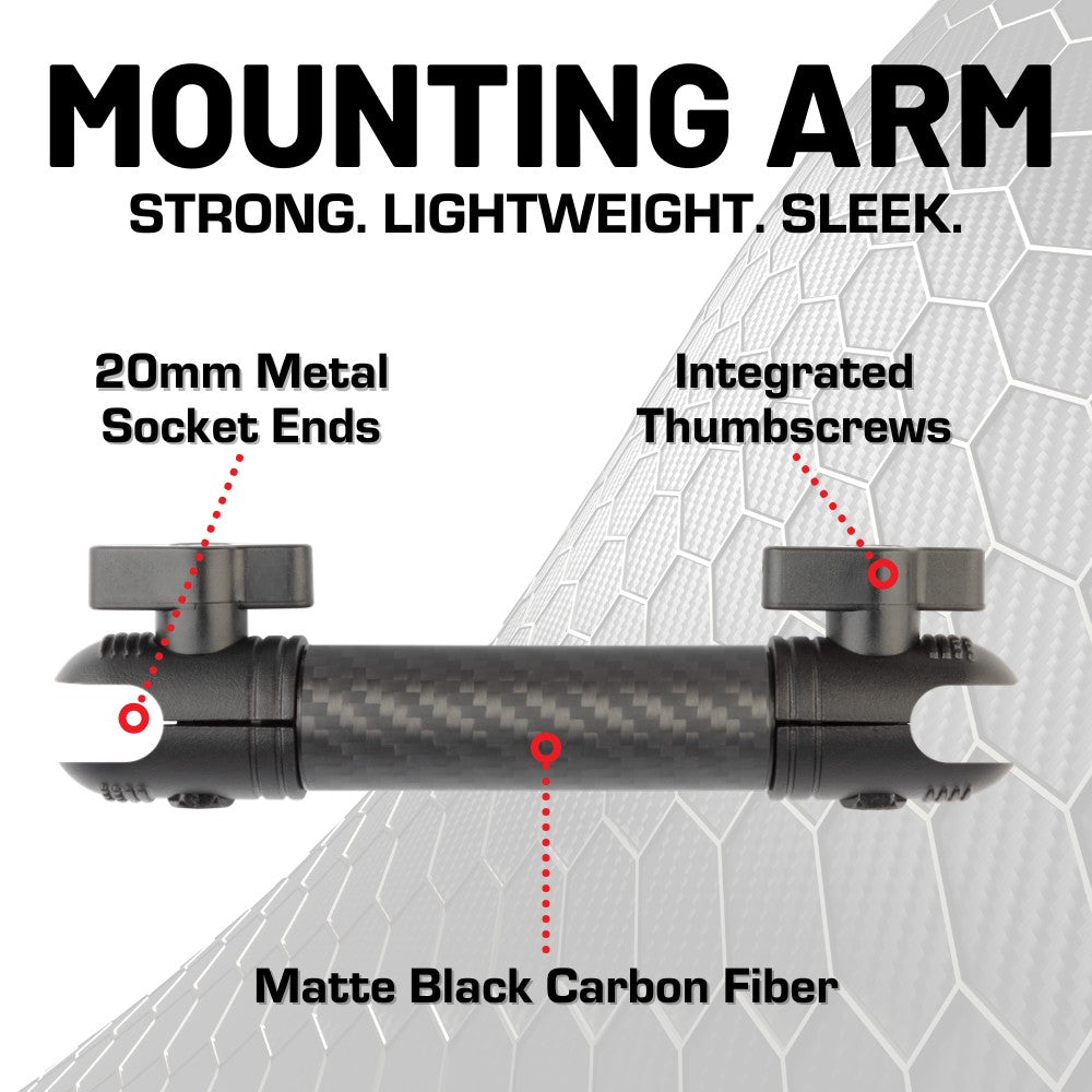 RubiGrid® V2 2019+ RAM Truck 1500/2500/3500/4500/5500 + TRX Dash Mount with Black Arms