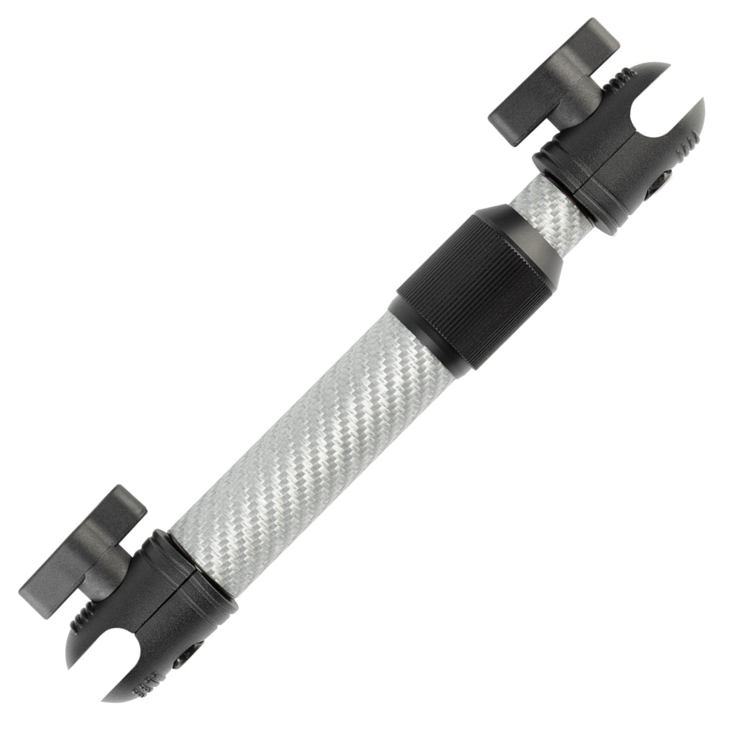 Telescoping Matte Color Carbon Fiber Mounting Arms with 20mm Connector Ends