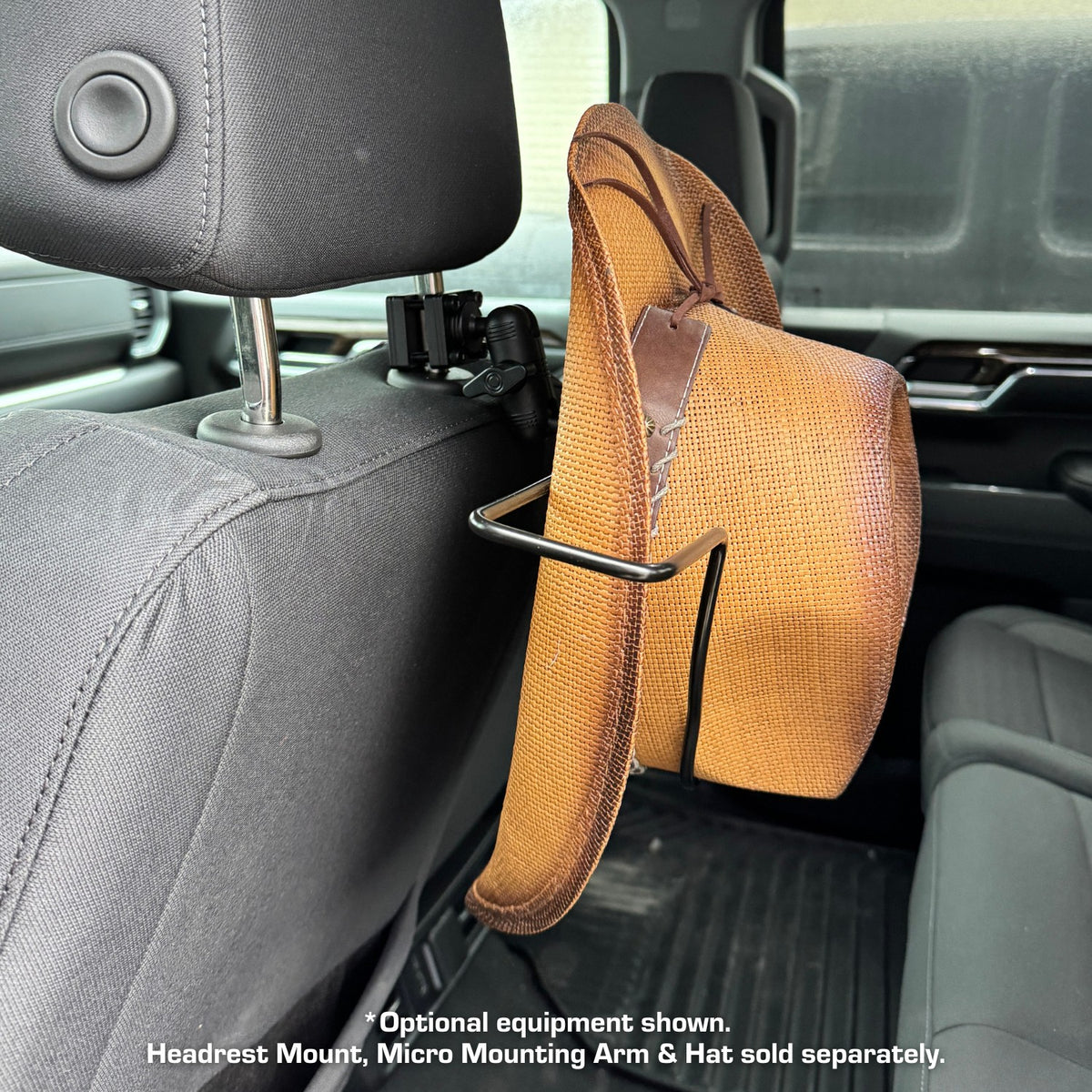 Metal Cowboy Hat Holder with 20mm Ball Mount