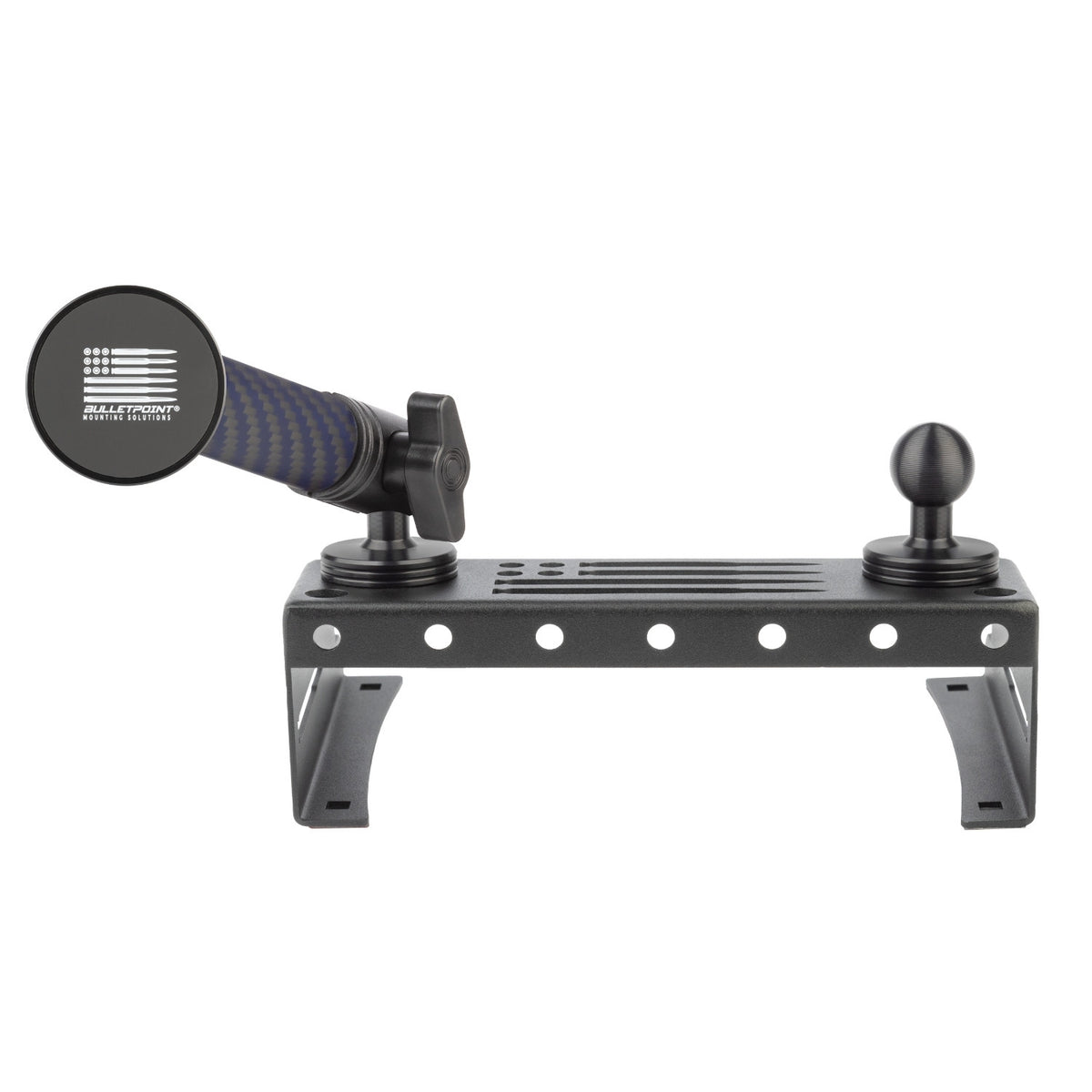 Metal Series 2015-2020 Ford F150 & 2017-2022 F250/F350/450 and 2018-2021 Ford Expedition - Dual 20mm Ball Dash Phone Mount (13th Generation)