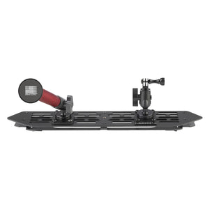 RubiGrid® 2018-2023 Jeep Wrangler JL & 2020-2023 Jeep Gladiator Multi-Device Platform Dash Mount with Red Arms