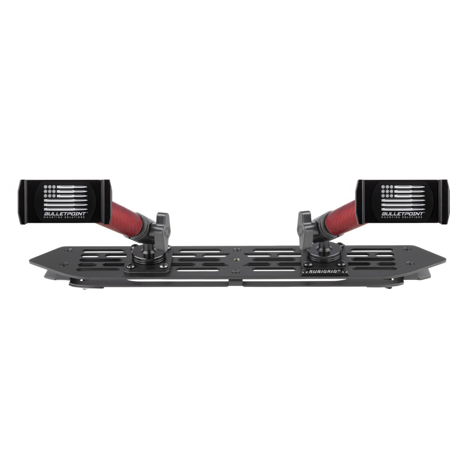 RubiGrid® 2018-2023 Jeep Wrangler JL & 2020-2023 Jeep Gladiator Multi-Device Platform Dash Mount with Red Arms