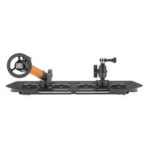RubiGrid® 2018-2023 Jeep Wrangler JL & 2020-2023 Jeep Gladiator Multi-Device Platform Dash Mount with Orange Arms