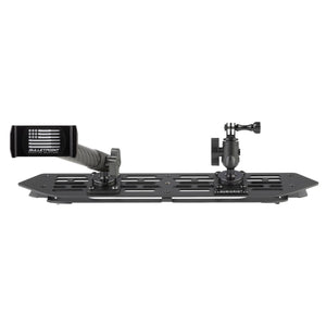 RubiGrid® 2018-2023 Jeep Wrangler JL & 2020-2023 Jeep Gladiator Multi-Device Platform Dash Mount with Black Arms